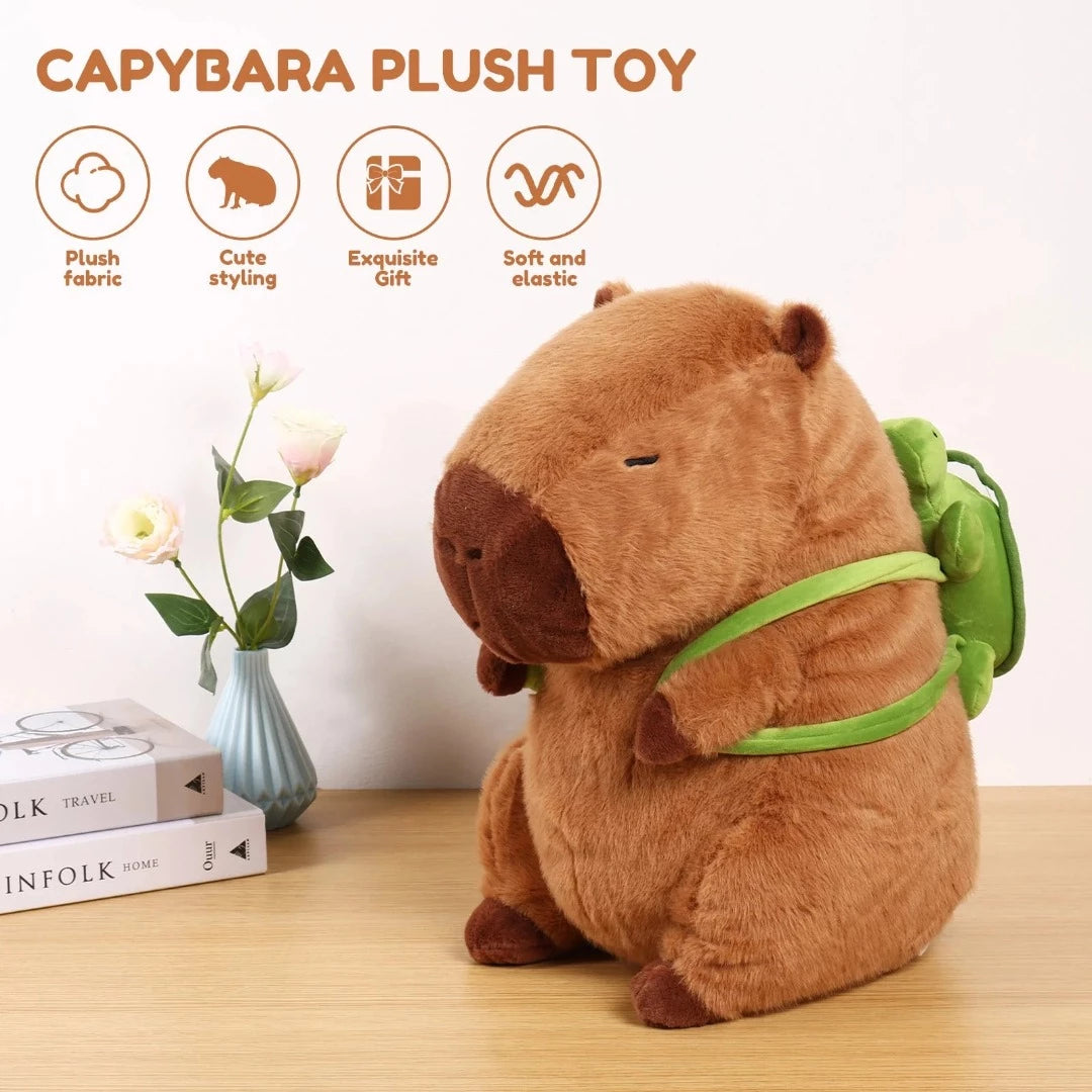 Cuddle Capy Plush with Turtle Backpack