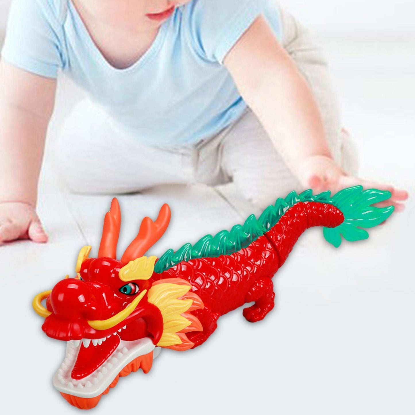 Electric Dancing Chinese Dragon Toys  (Multicolor)