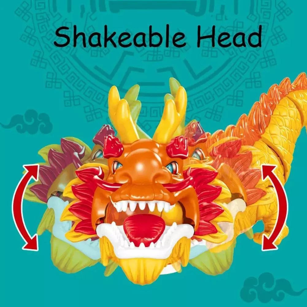 Electric Dancing Chinese Dragon Toys  (Multicolor)