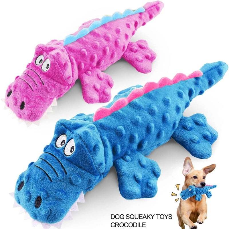 Indestructible Squeaky Plush Toy (Multicolor)