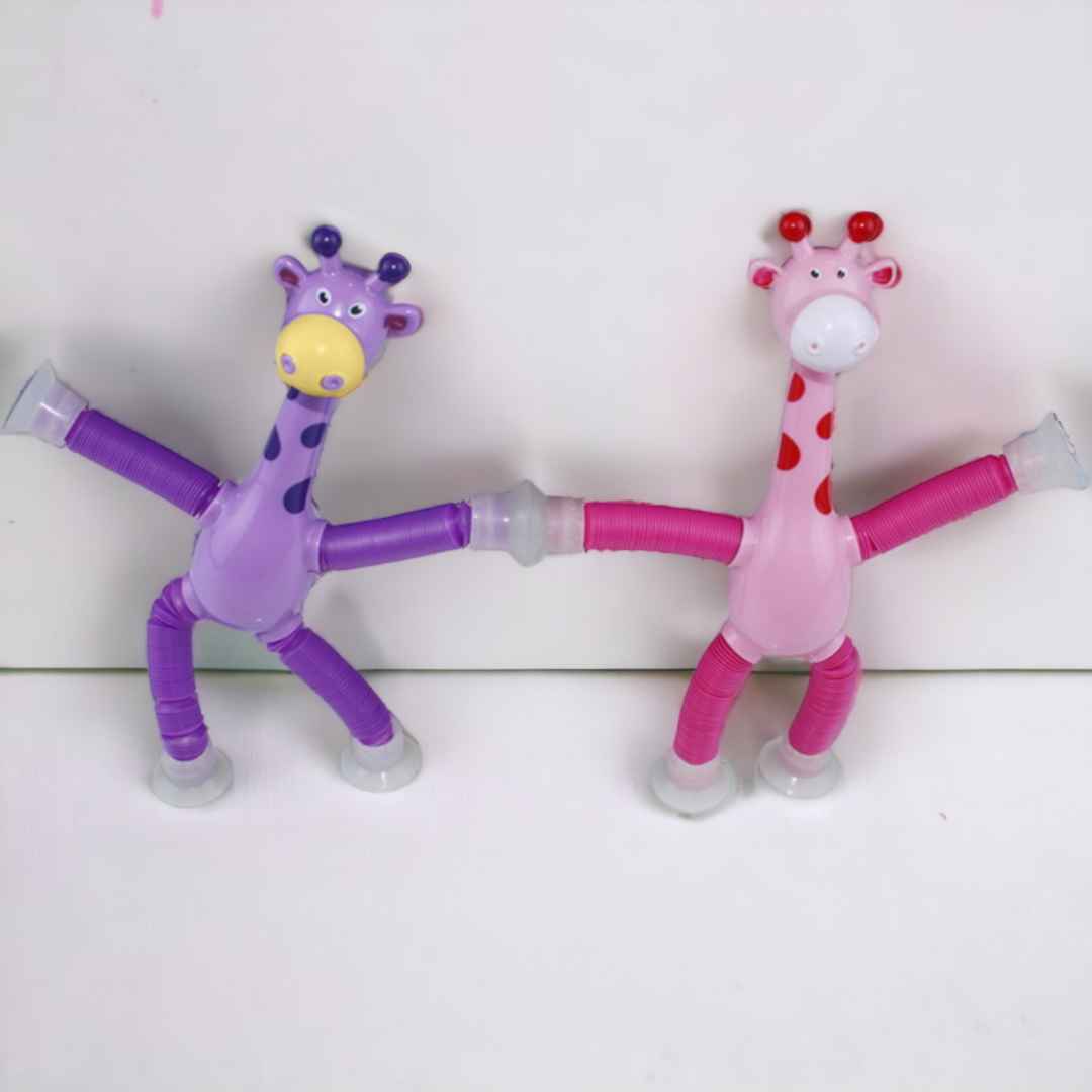 Telescopic Suction Cup Giraffe Toy