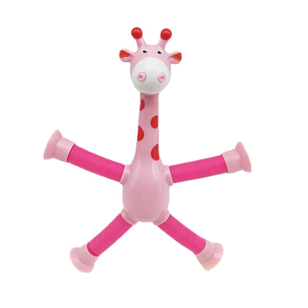 Giraffe Trio Telescopic Suction Toy (3 Pieces)