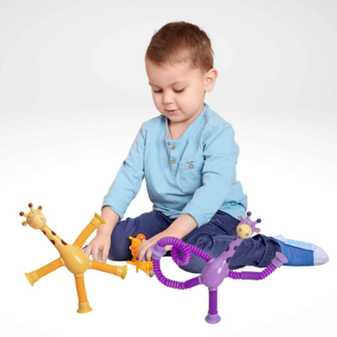 Telescopic Suction Cup Giraffe Toy