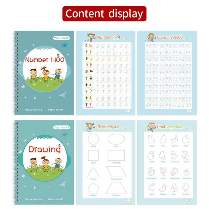 Handwriting Magic Practice Copybook (5 Books) - HelloKidology