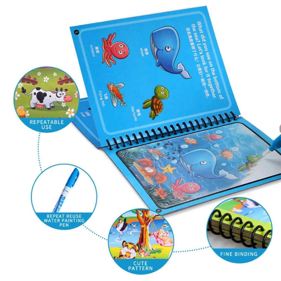 Magical Water Drawing Books for Children