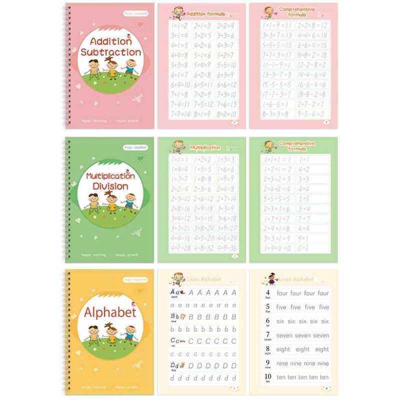 Handwriting Magic Practice Copybook (5 Books) - HelloKidology