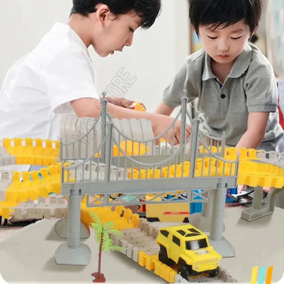 Circuit Racer Adventure: Building Toy Set for Kids