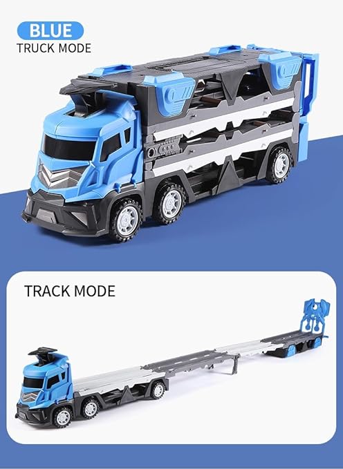 Mega Hauler Truck With Ejection Race Track