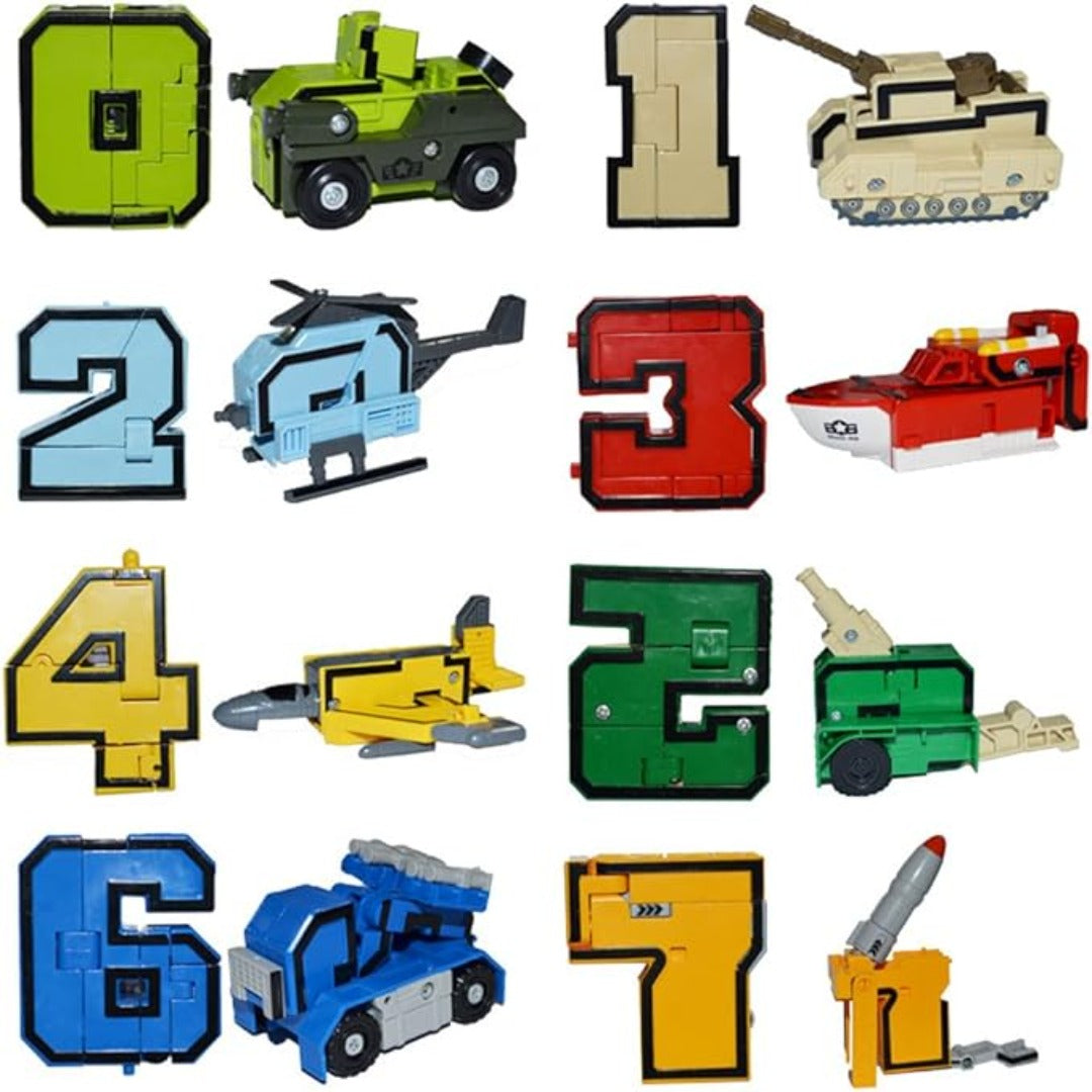 NumberBot Transformers Set