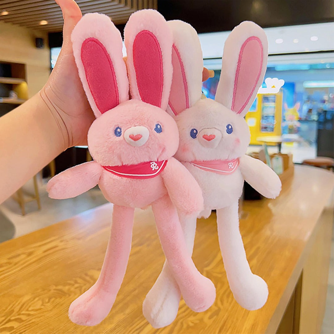 WhimsiHugs: Interactive Pull-Ear Bunny Plush Toy